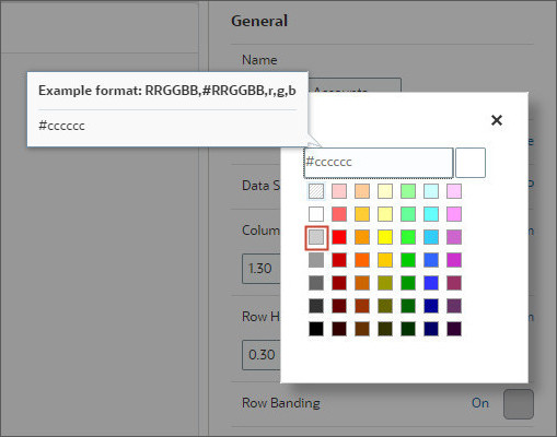 Add row banding